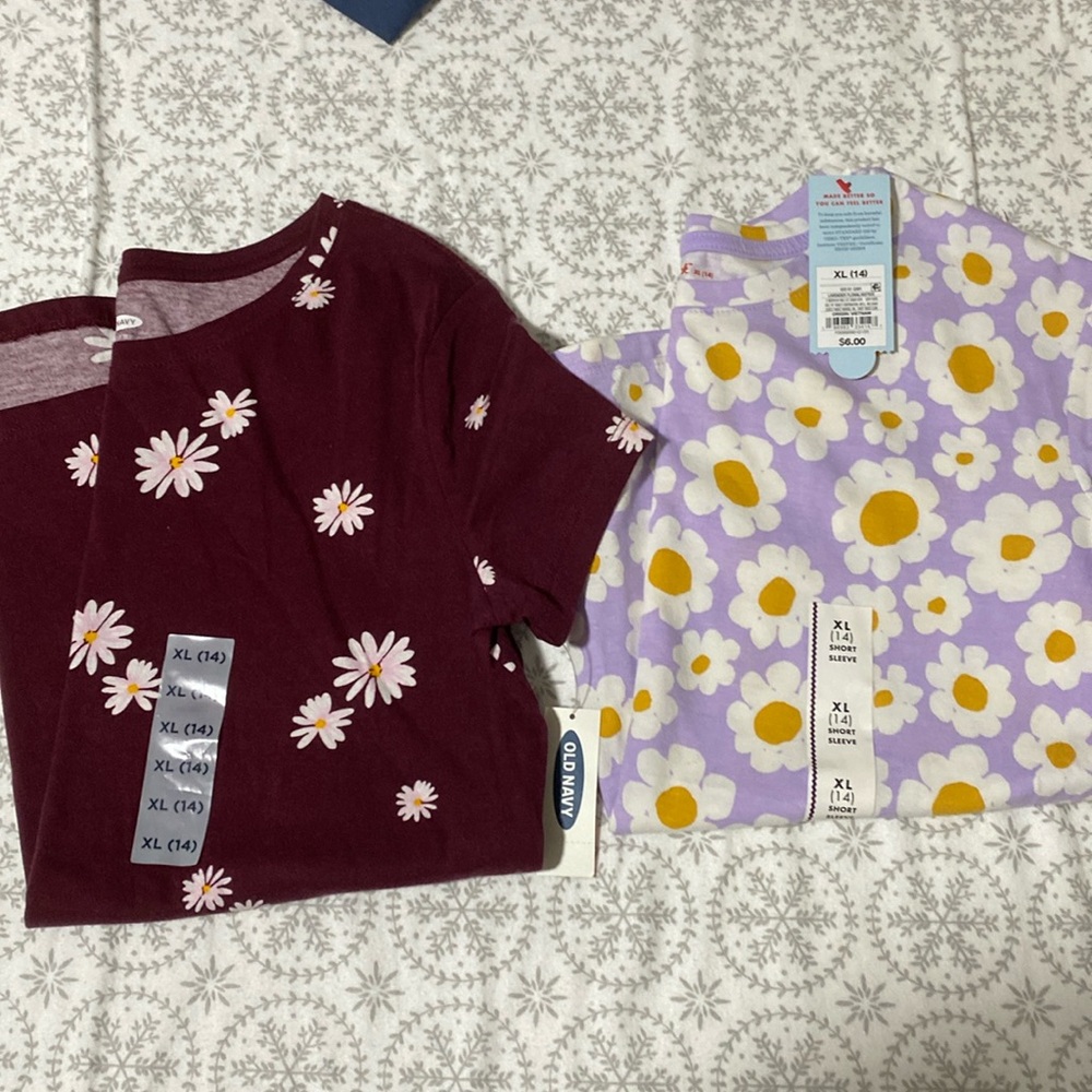 Girls XL tees
